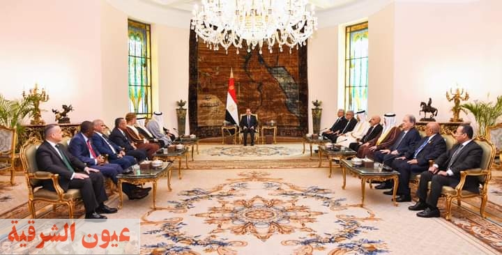 السيسي ورؤساء البرلمانات العربية يستعرضون التحديات الراهنة التي تحتم تكاتف الدول العربية لمواجهتها