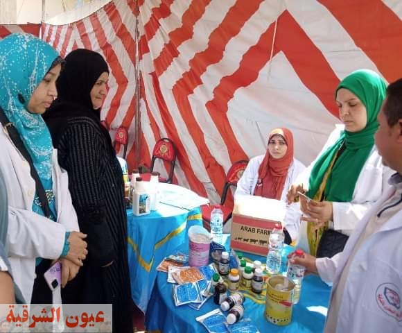بيطري الشرقية ينظم قافلة طبية علاجية بقرية الحجازية التابعة لمركز الحسينية
