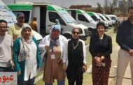 وكيل وزارة الصحة تتفقد القافلة الطبية في قرية أبو صوير 
